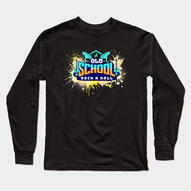 Music Old School Sound Long Sleeve T-Shirt by bert englefield 